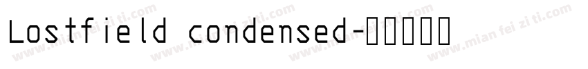 Lostfield condensed字体转换